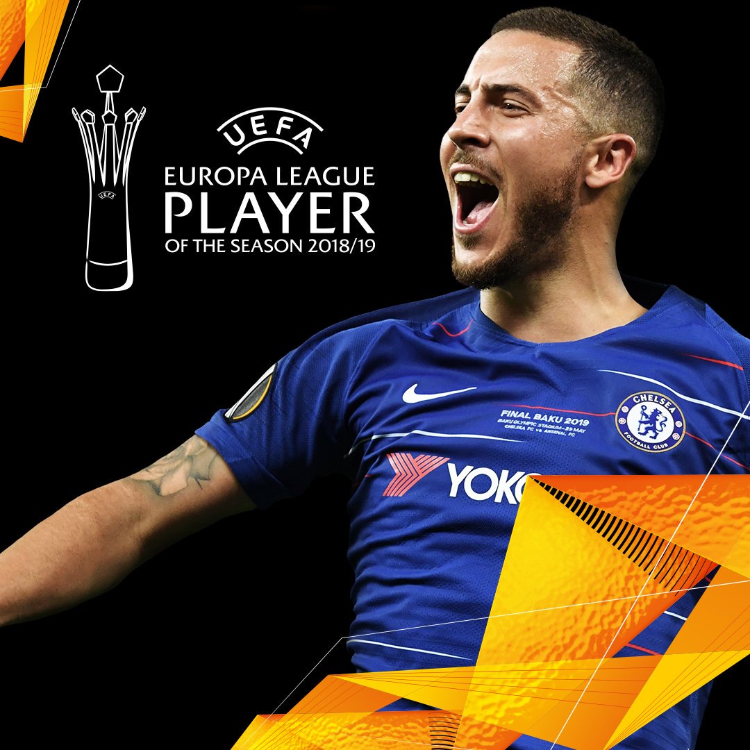 Hazard Wins Europa League Player Of 2018/2019 Season