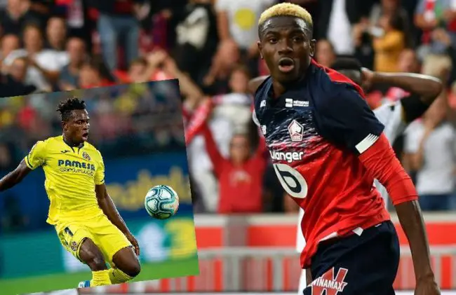 UCL: Chukwueze Talks Up ‘Complete Forward’ Osimhen Ahead Lille vs Valencia victor-osimhen-samuel-chukwueze-losc-lille-valencia-uefa-champions-league-ucl
