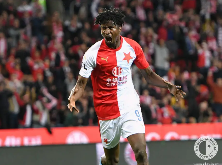 Olayinka Targets Second UCL Goal As Slavia Prague Face Barca