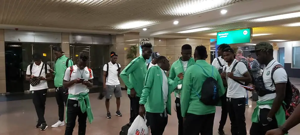 Image result for Olympic Eagles arrive Egypt ahead of U23 AFCON