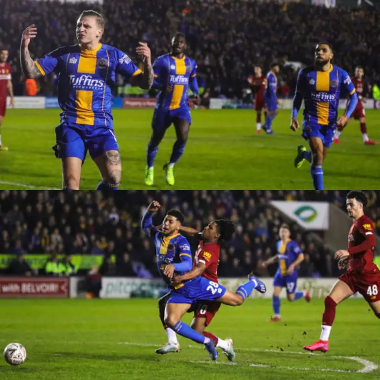 FA Cup: Udoh In Action As Shrewsbury Fightback To Force Replay vs Liverpool