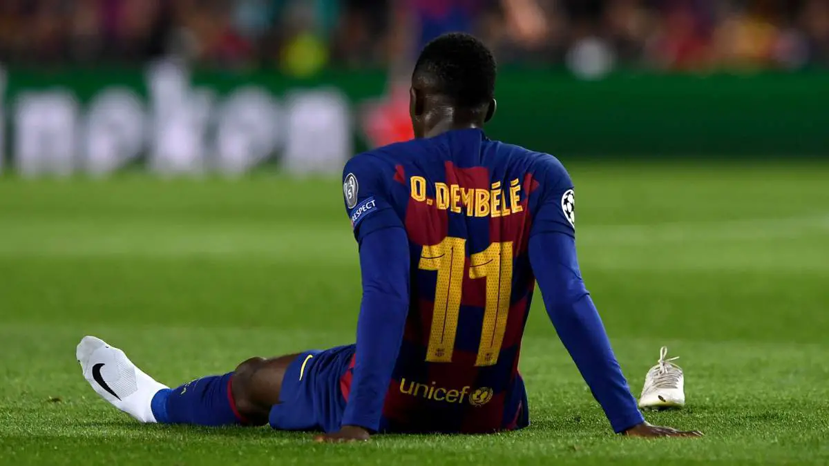 Barcelona Winger Dembele Out For Six Months After Hamstring Surgery