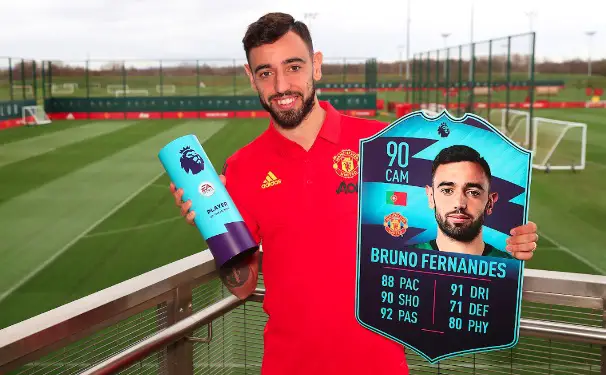 Fernandes Wins Premier League Player Of The Month  Award For February