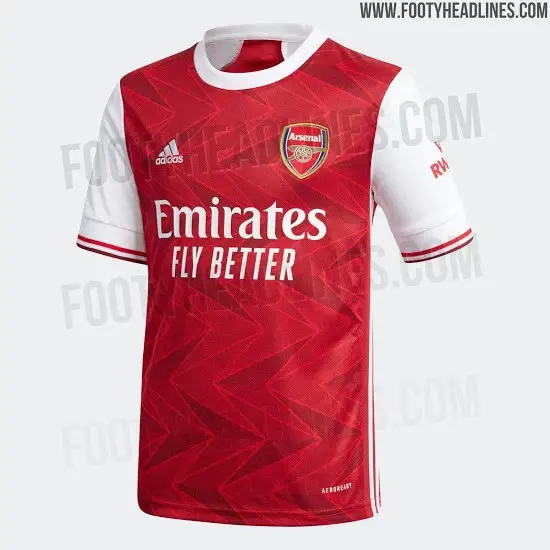 Arsenal’s New Home Kit For 2020/2021 Season Leaked