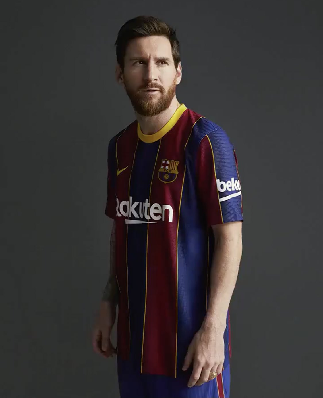 Oshoala, Messi, Pique, Suarez Model Barcelona’s New Kit For Next Season 