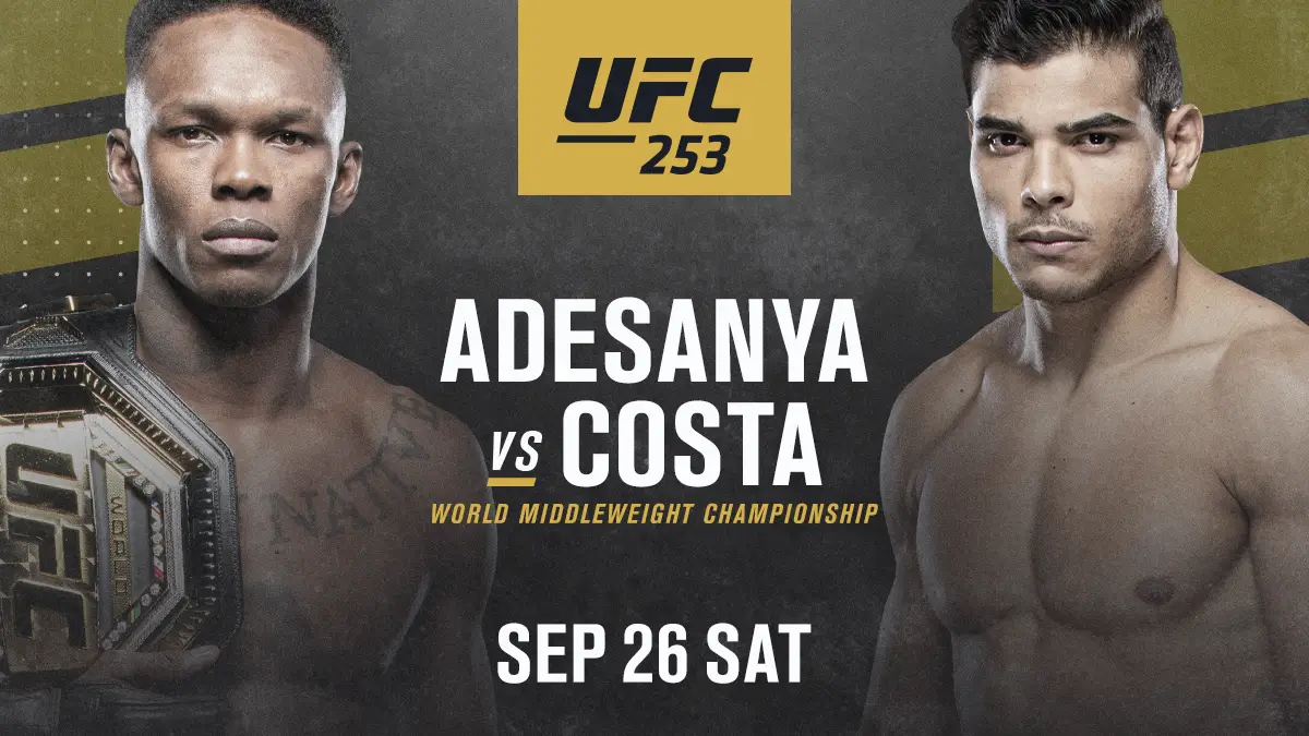 UFC Champion Adesanya To Face Brazilian Undefeated Star Costa