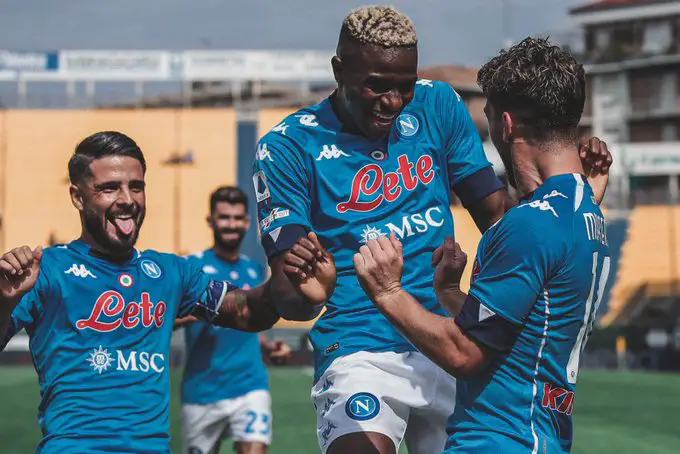 ‘He Reminds Me Of Cavani’- Napoli Captain Insigne In Awe Of Osimhen Ability
