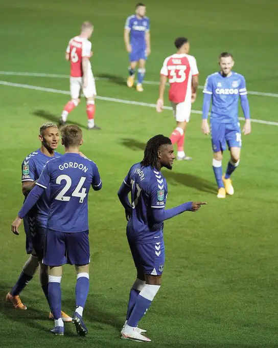 Everton Hail Iwobi’s Impact In Carabao Cup Win Over Fleetwood Town