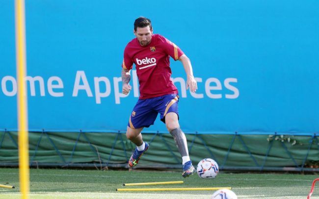 Messi Returns For Barca, First To Arrive Training Ground On Monday lionel-messi-barcelona-ronal-koeman