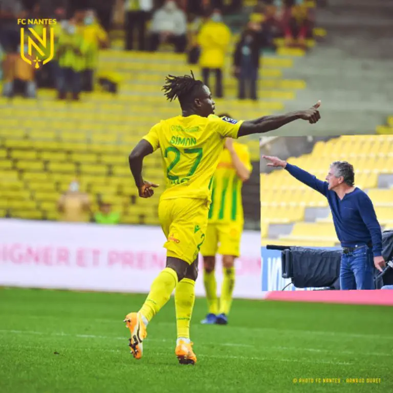 Nantes Coach Gourcuff Happy ‘Simon’s Confidence Is Back’ After Netting 1st Goal Of Season