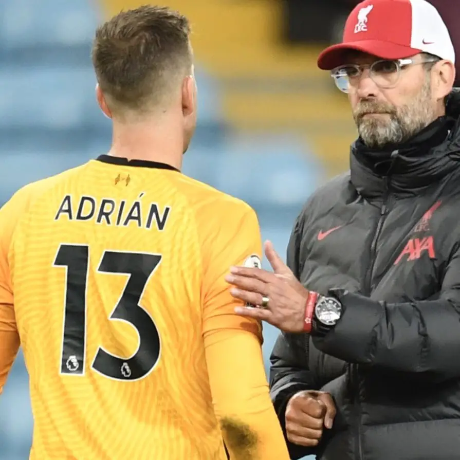 Klopp Defends Adrian After Liverpool’s Heavy Defeat To Aston Villa