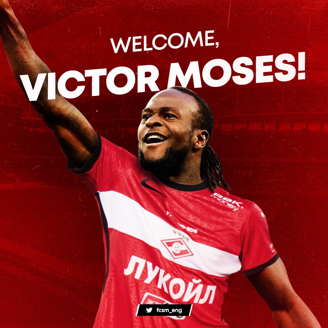 Moses Ready For Fresh Start  At Spartak Moscow