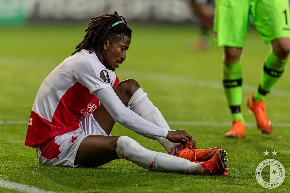 Olayinka On Target, Balogun Sent Off As Slavia Prague Eliminate Rangers