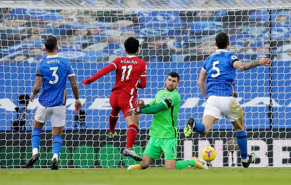 Premier League:  Gross Scores Late Penalty To Deny Liverpool