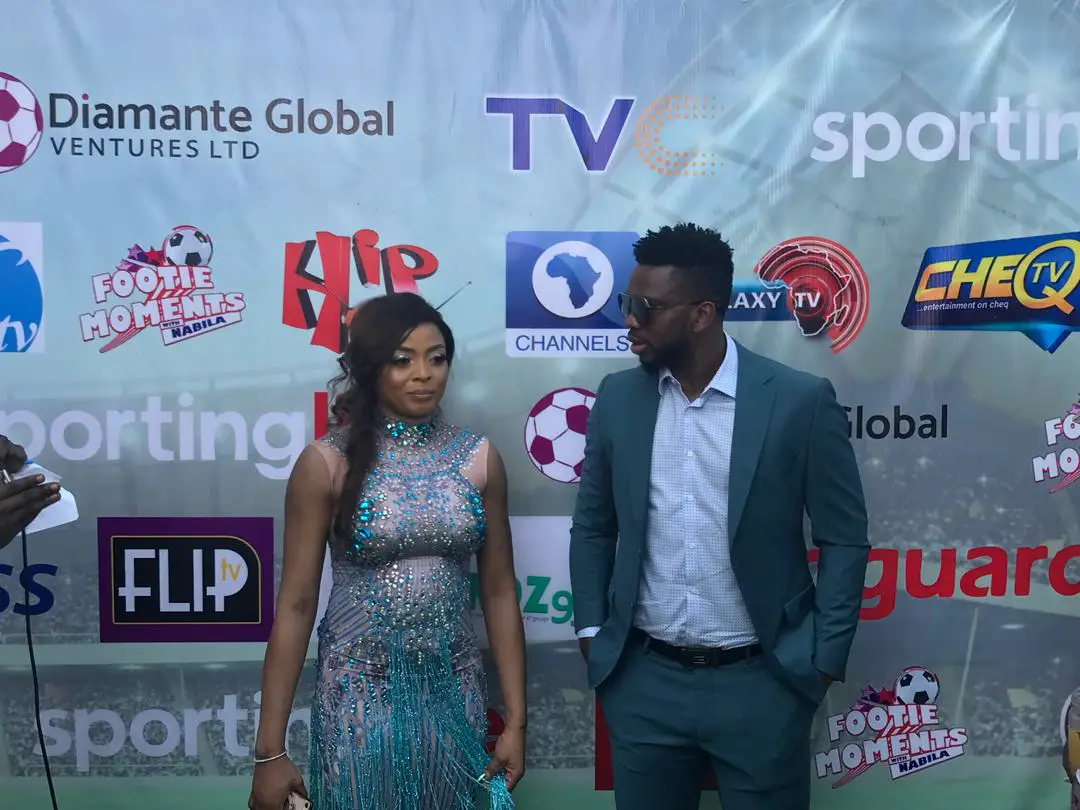 Ex-Eagles Stars Yobo, Dosu Grace Launching Of Football Show Footie Moments With Nabila 
