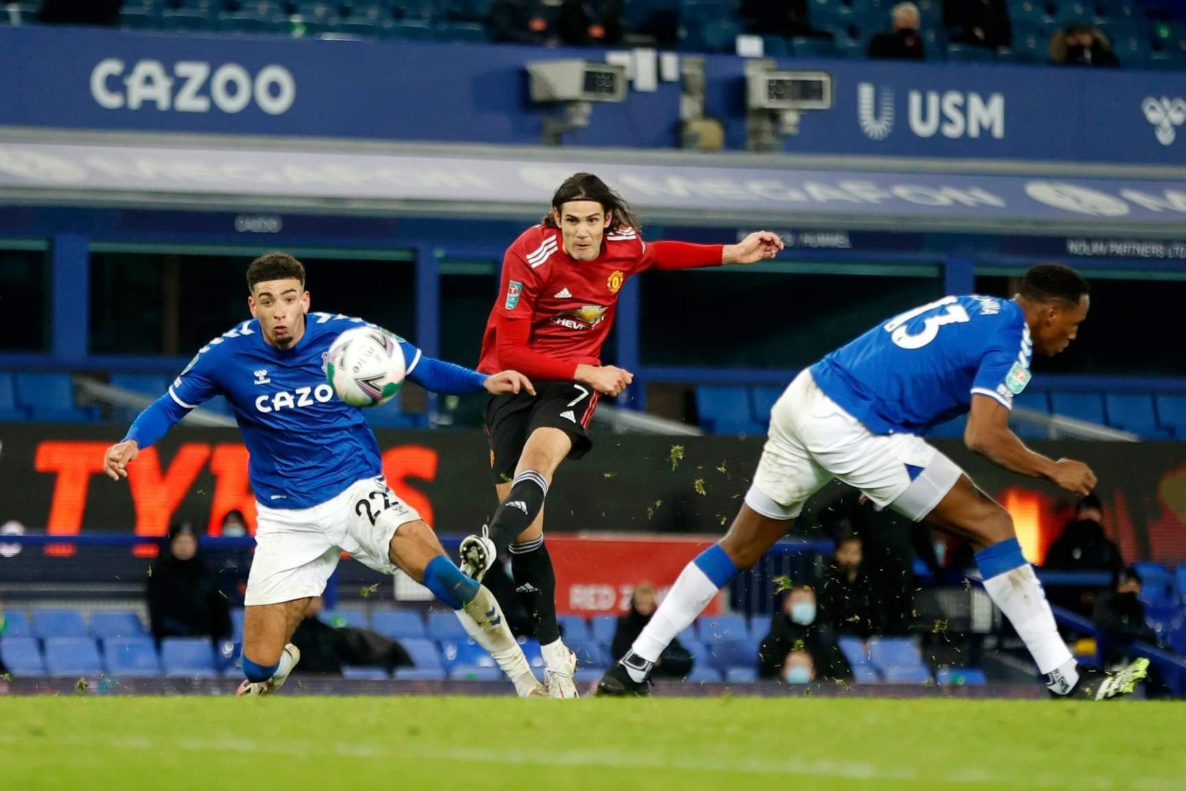 Iwobi In Action As Man United End Everton’s League Cup Hopes