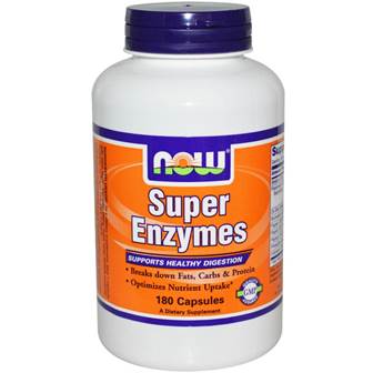 NOW voedingssupplementen, super enzymen, geformuleerd met bromelaïne, ossengal, pancreatine