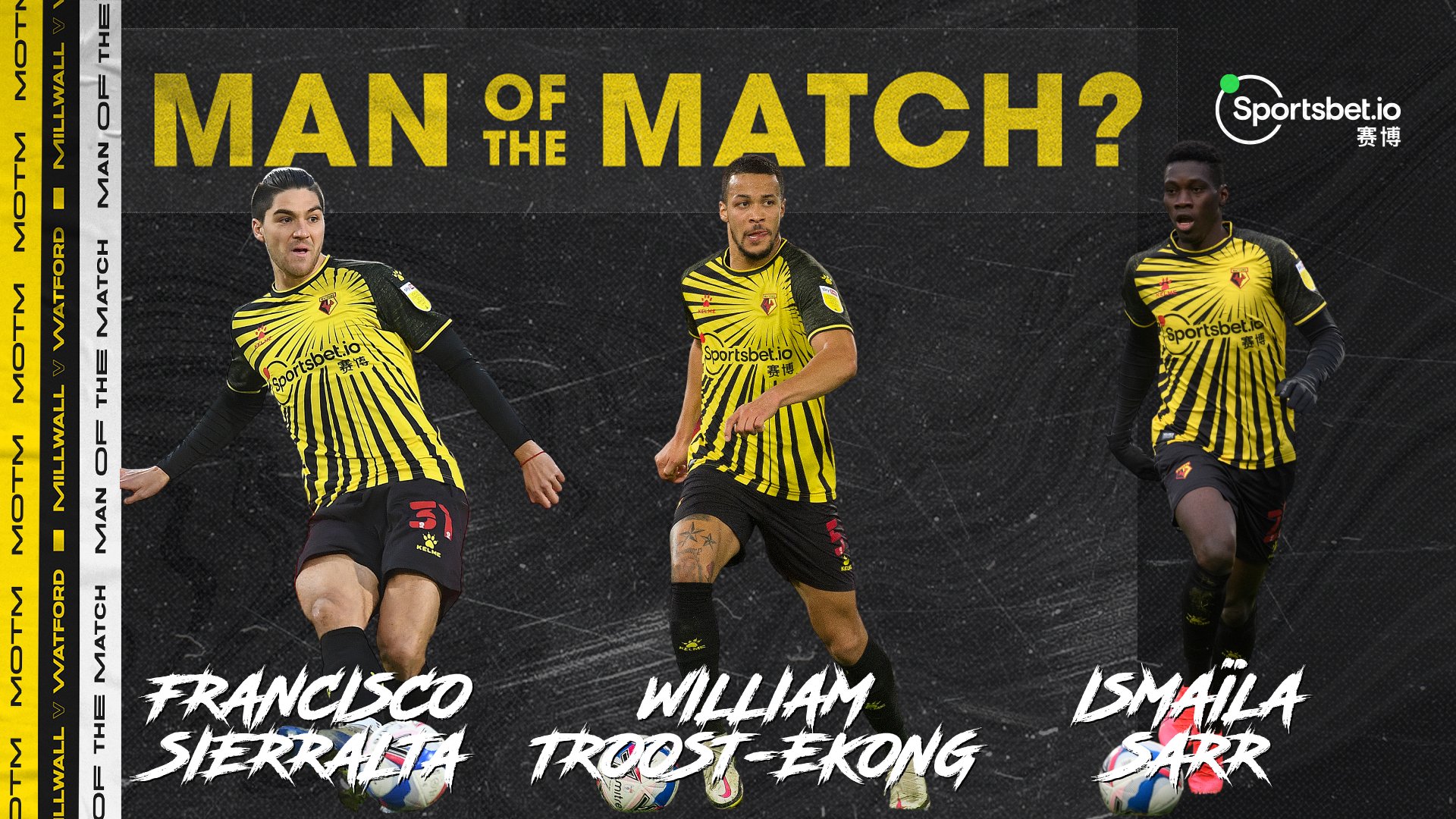 Troost-Ekong Nominated For Watford MOTM Award In Draw  Vs Milwall
