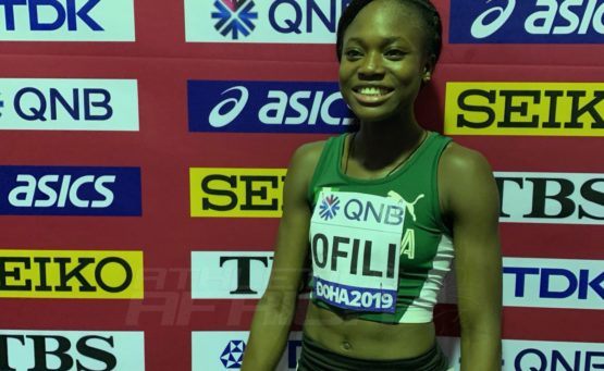 Ofili Races To New African 200m Indoor Record, Meets Olympic Qualifying Standard    