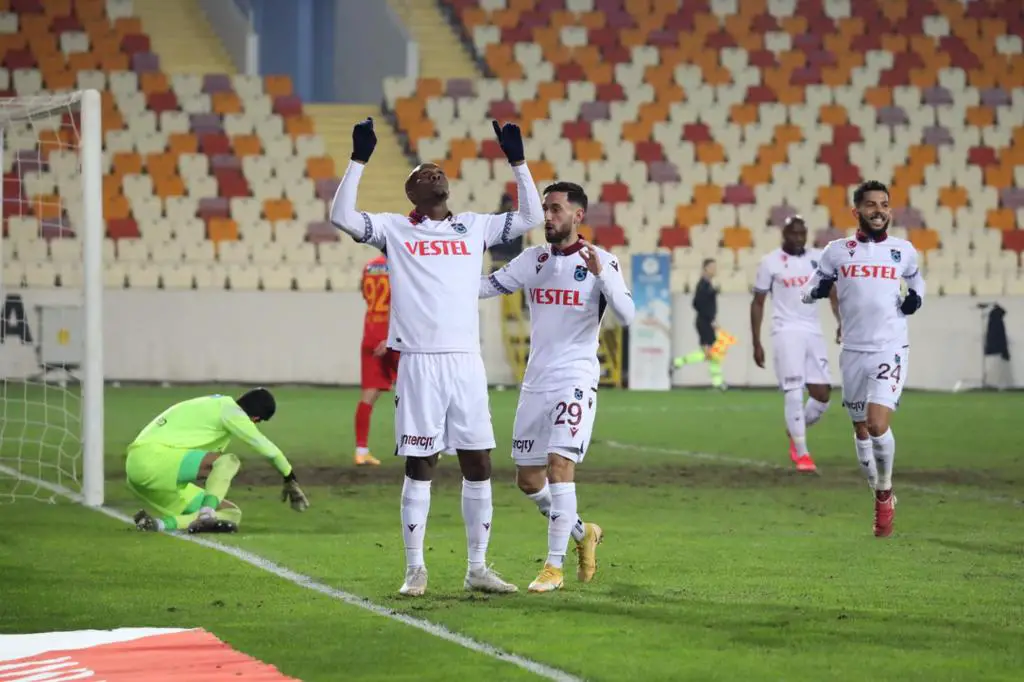 Turkish Super Lig: Nwakaeme On Target As Trabzonspor Beat Yeni Malatyaspor Away To Continue Winning Run