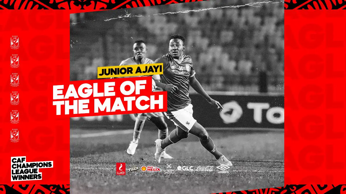 Ajayi Named Man Of The Match In Al Ahly’s Win Vs Al Merrikh