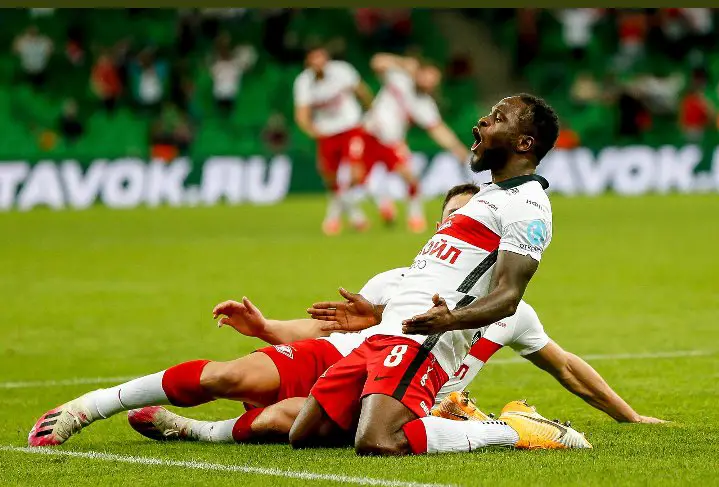 Russia: Moses’ Screamer Helps Spartak Moscow Secure Champions League Ticket ; Ejuke Also On Target For CSKA