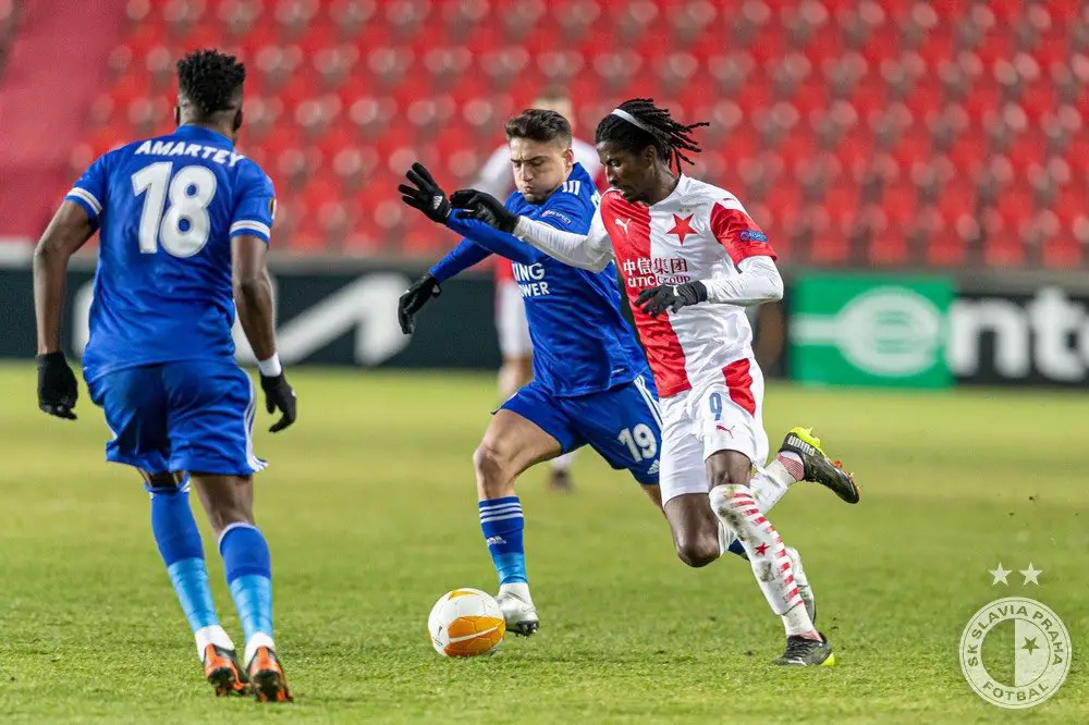 Slavia Prague hold Leicester to goalless draw in first leg of