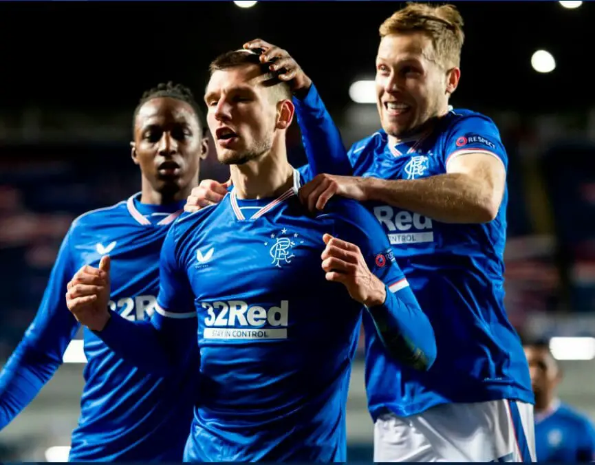 Europa Round Of 32: Aribo, Balogun In Action As Rangers Net Five Past Antwerp; Osimhen’s Napoli Crash Out