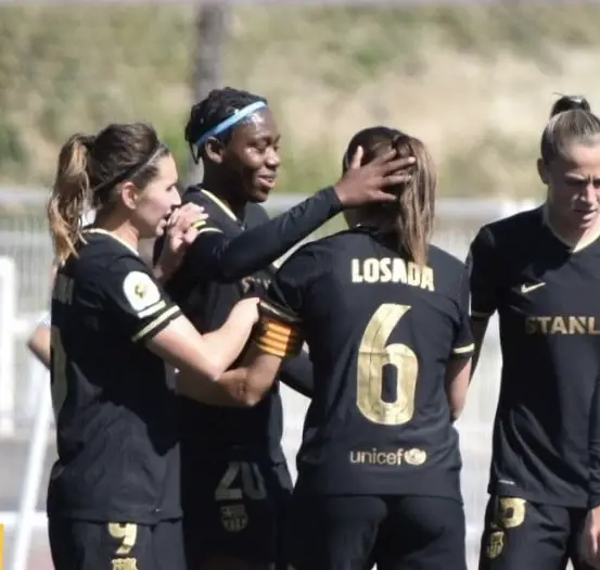 Oshoala, Barca Teammates Crowned Spanish Women’s League Champions 