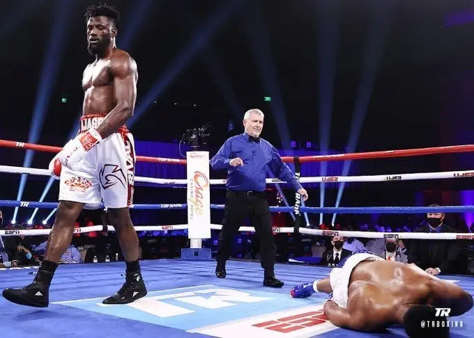 Ajagba Maintains Unbeaten Streak With 3rd Round Knockout Win