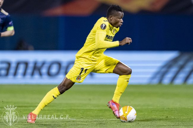 Europa Q/Finals: Chukwueze Helps Villarreal Clinch Away Win Vs Dinamo Zagreb As Olayinka’s Slavia Prague Hold Arsenal At The Emirates