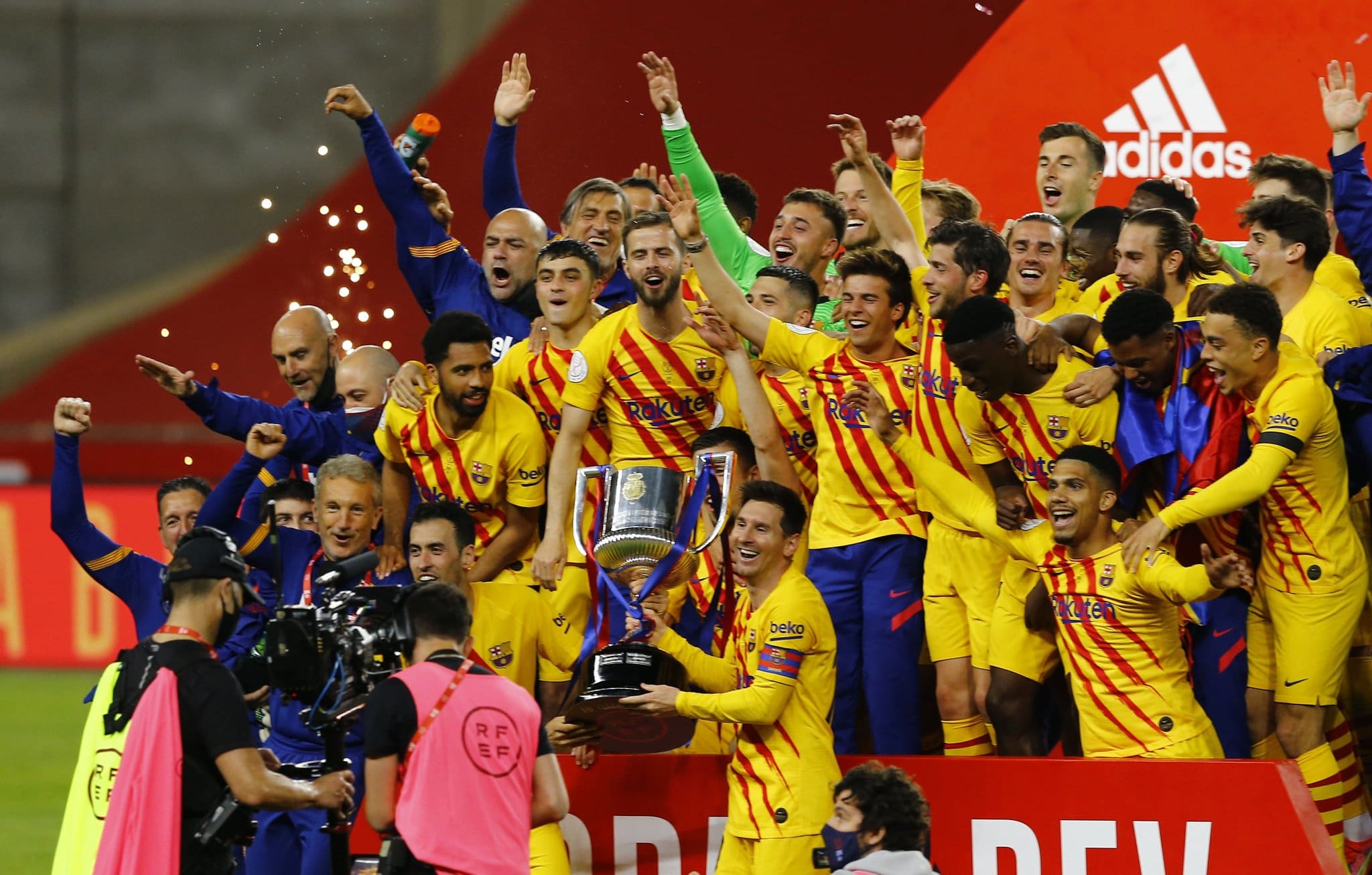 Messi Bags Brace As Barca Hammer Bilbao, Extend Record Copa del Rey Title Win