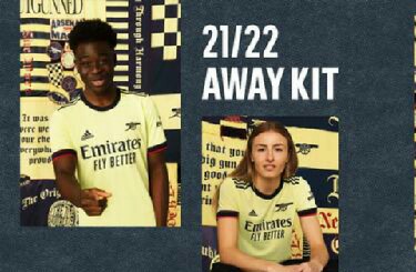 Saka Models Arsenal’s New Away Kit For Next Season 