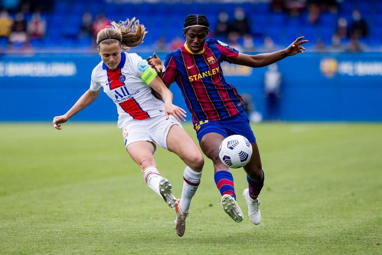 Oshoala Helps Barca Ladies Qualify For Women’s UCL Final After Win Vs PSG