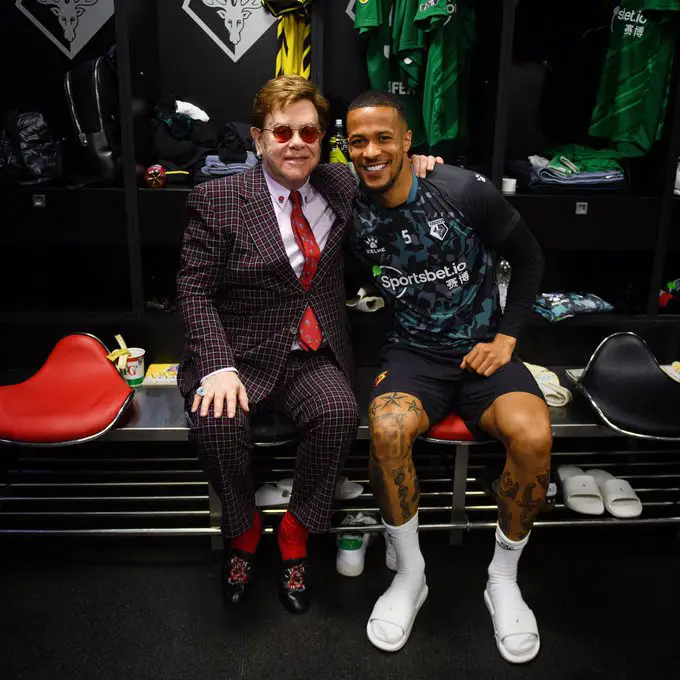 Troost-Ekong Hangs Out With Legend, Sir Elton John