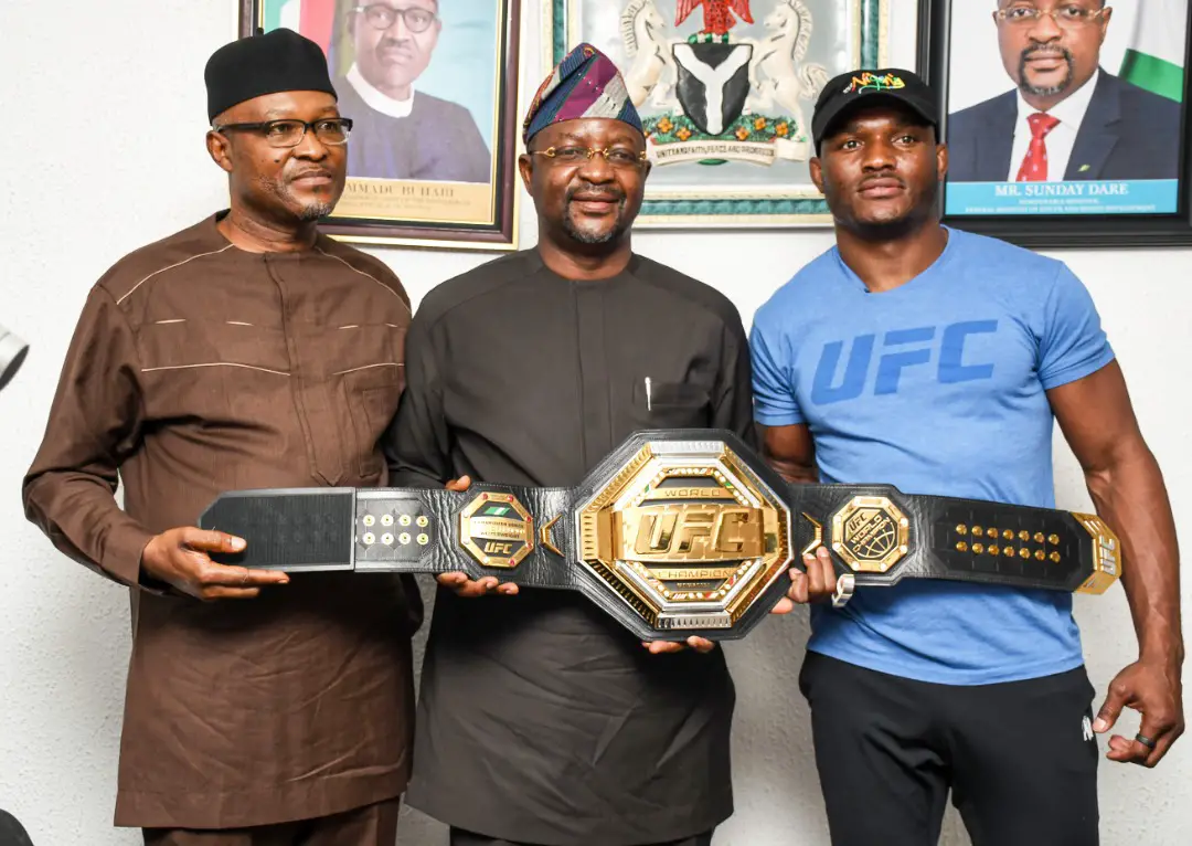 Sports Minister Congratulates UFC Champion Kamaru Usman Over Successful Title Defence