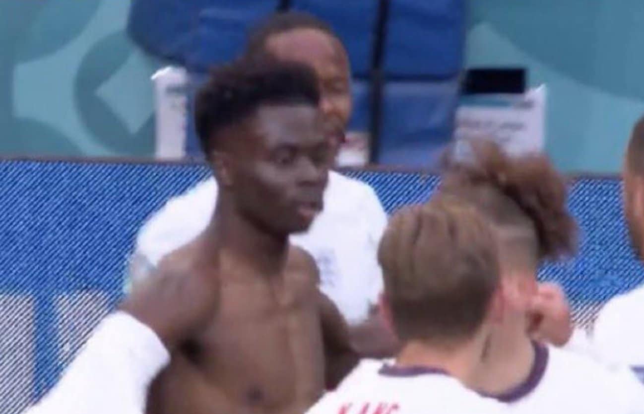 Saka: Why I Took My Shirt Off To Celebrate Sterling’s Goal Vs Czech Republic