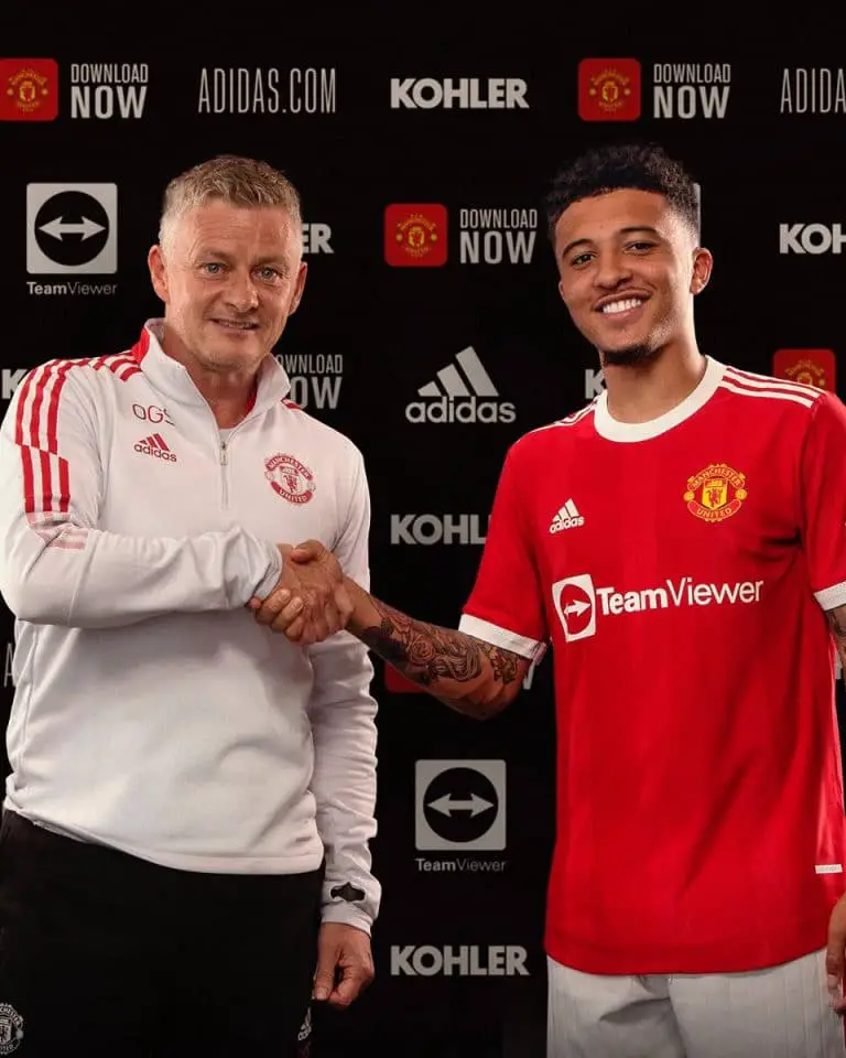 OFFICIAL: Man United Complete Signing Of Sancho