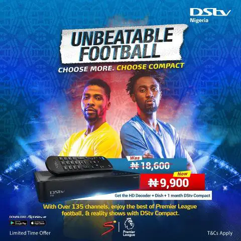 Ndidi And Ihenacho Star In Brand New TVC For DStv Compact