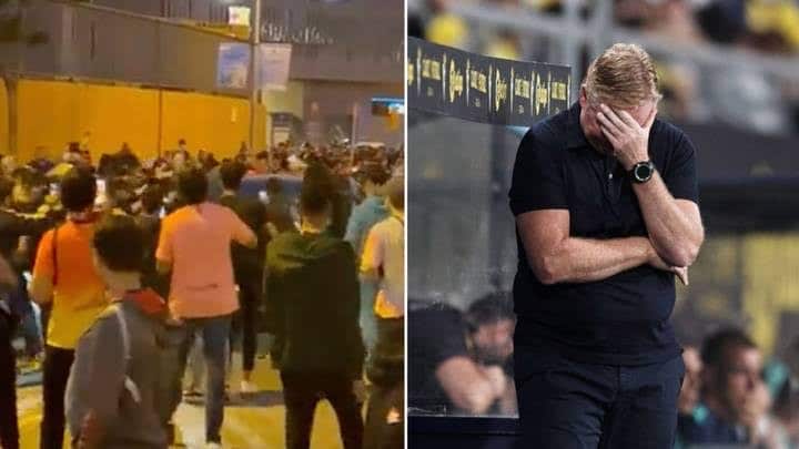 El Clasico: Angry Barcelona Fans Attack Koeman’s Car After Defeat To Real Madrid