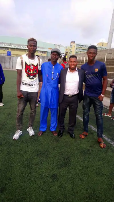 Michael ologo inainfe, Father, Ese oduko and Michael's brother in 2018