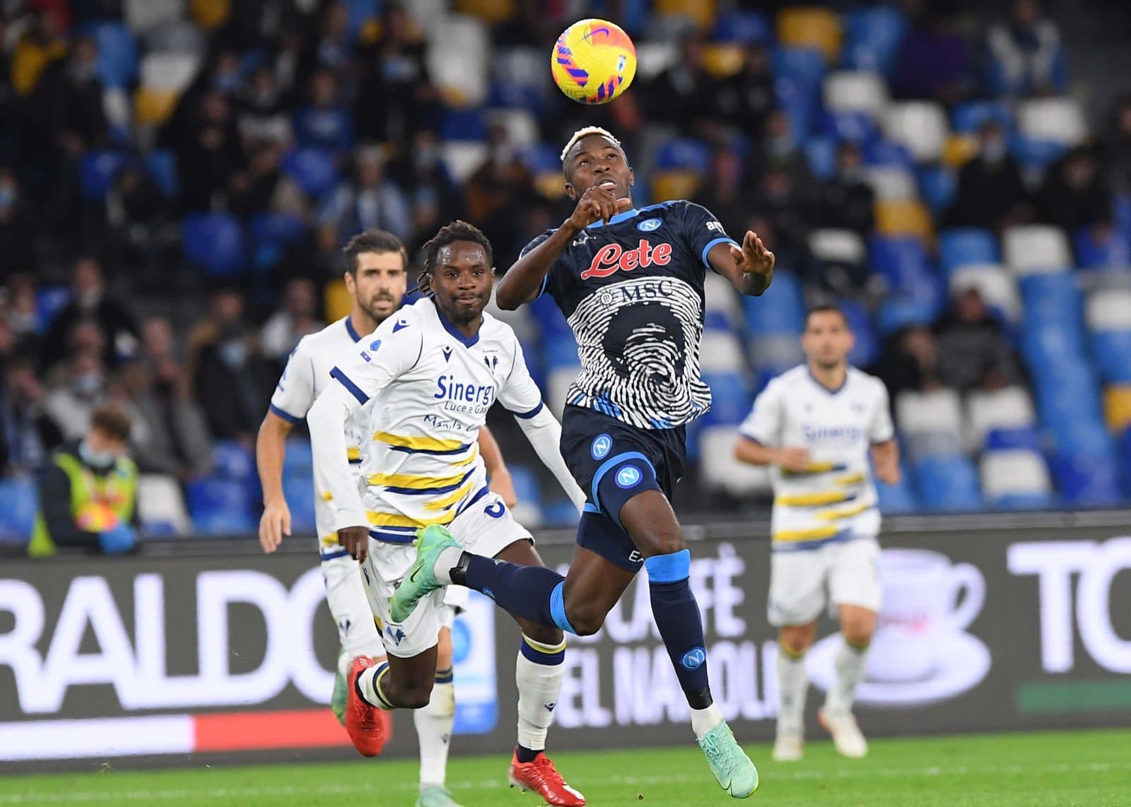 Osimhen Returns From Injury As Nine-Man Verona Frustrate Napoli To 1-1 Draw 