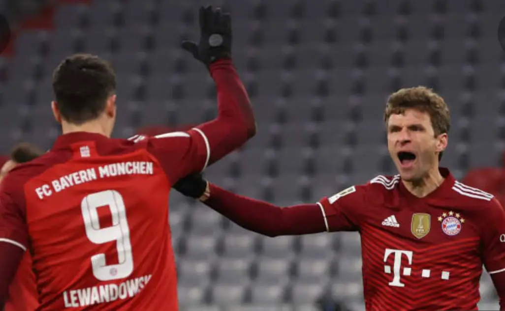 Nmecha Subbed On, Lewandowski Sets Goals Record As Wolfsburg Suffer Heavy Defeat At Bayern