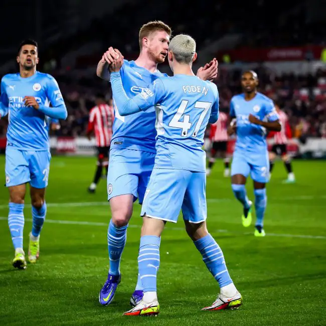 Onyeka In Action As Man City Beat Brentford To Go Eight Points Clear