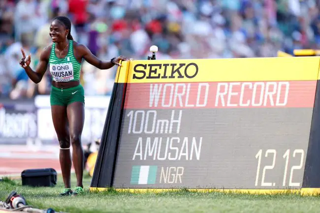 Oregon 2022: Amusan Thankful After World Title, Record Feats tobi-amusan-100m-hurdles-oregon-2022-world-athletics-