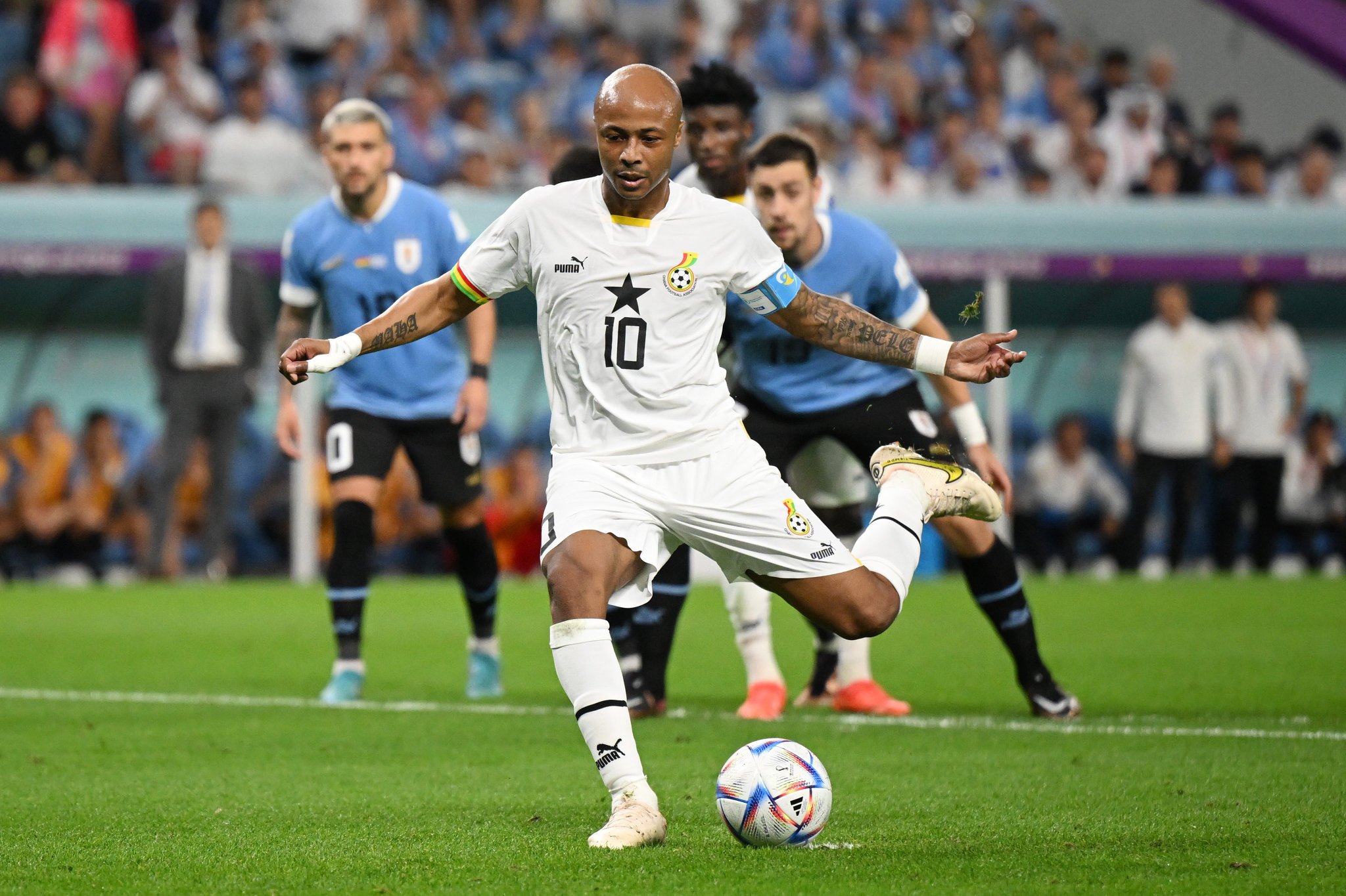 Ayew Laments Missed Penalty Kick In Ghana Defeat To Uruguay