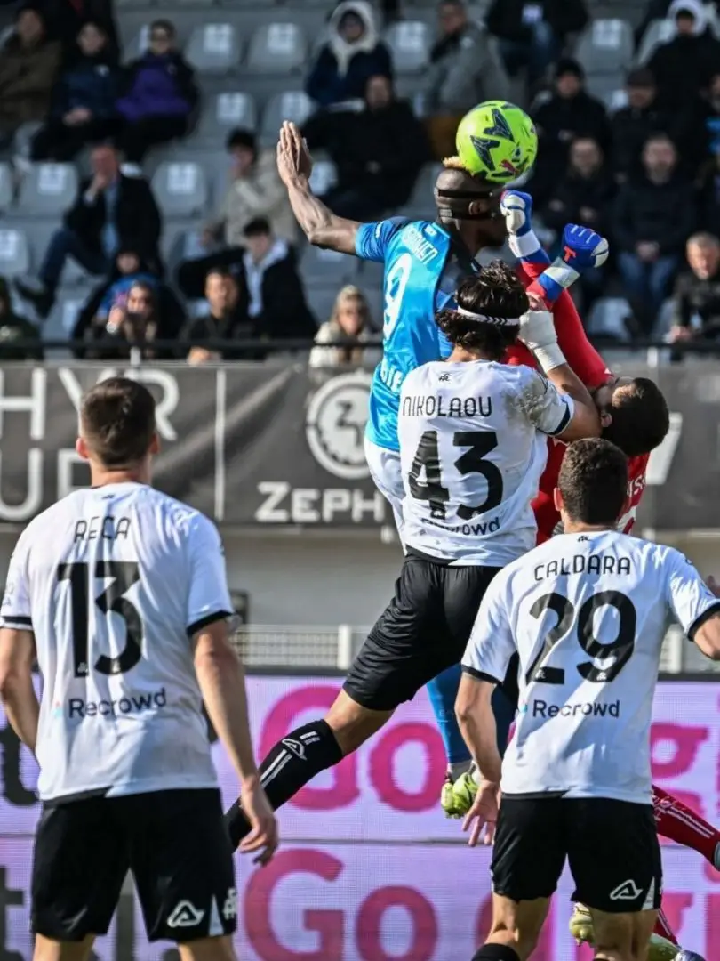 Serie A: Osimhen Outjumps Ronaldo With Record Height Header Against Spezia