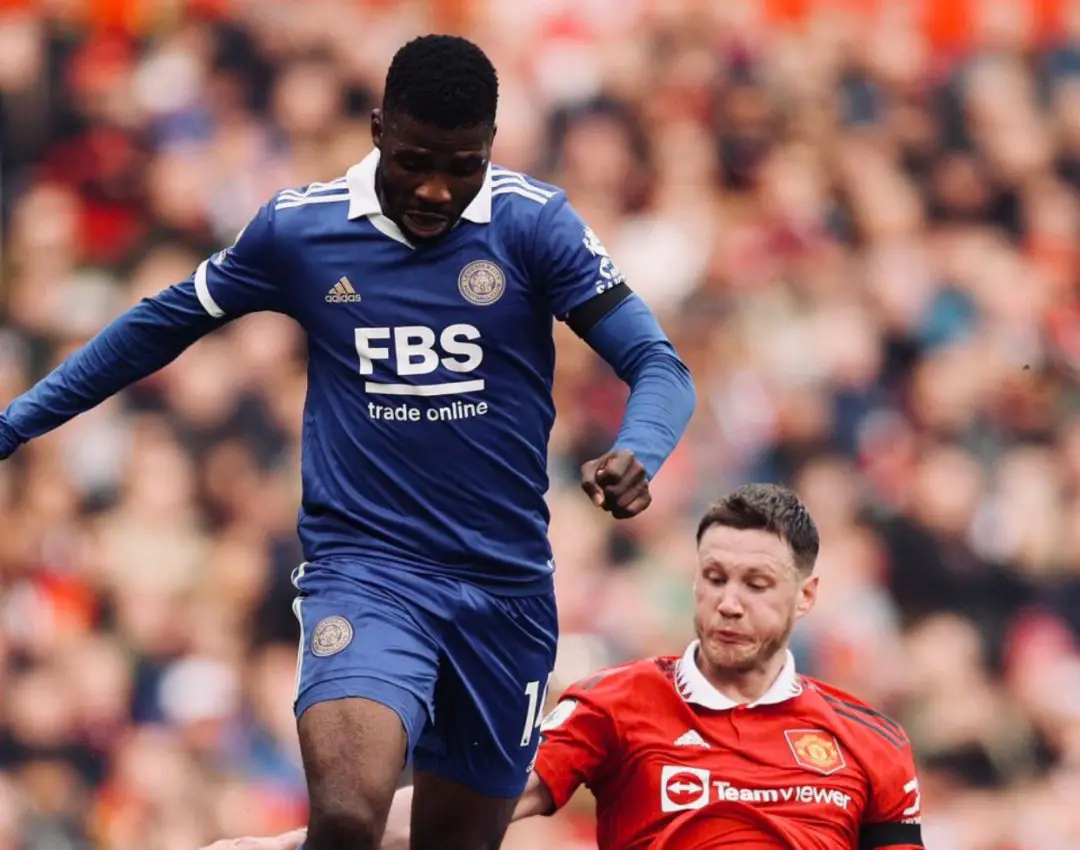 Iheanacho Subbed Off, Ndidi Benched As Man United Thrash Leicester To Go Within Five Points Of Arsenal