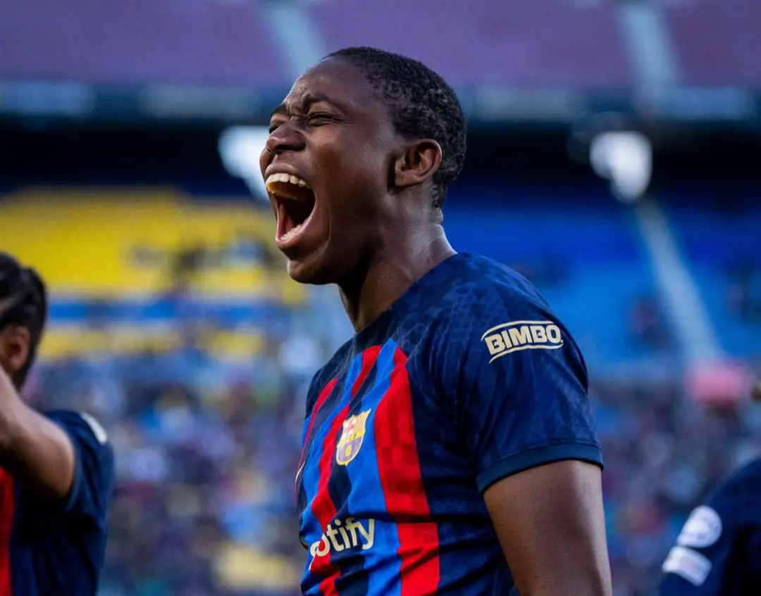 Oshoala Scores, Bags Assist As Barcelona Thrash Roma, Reach 5th Straight UCL Semi-finals