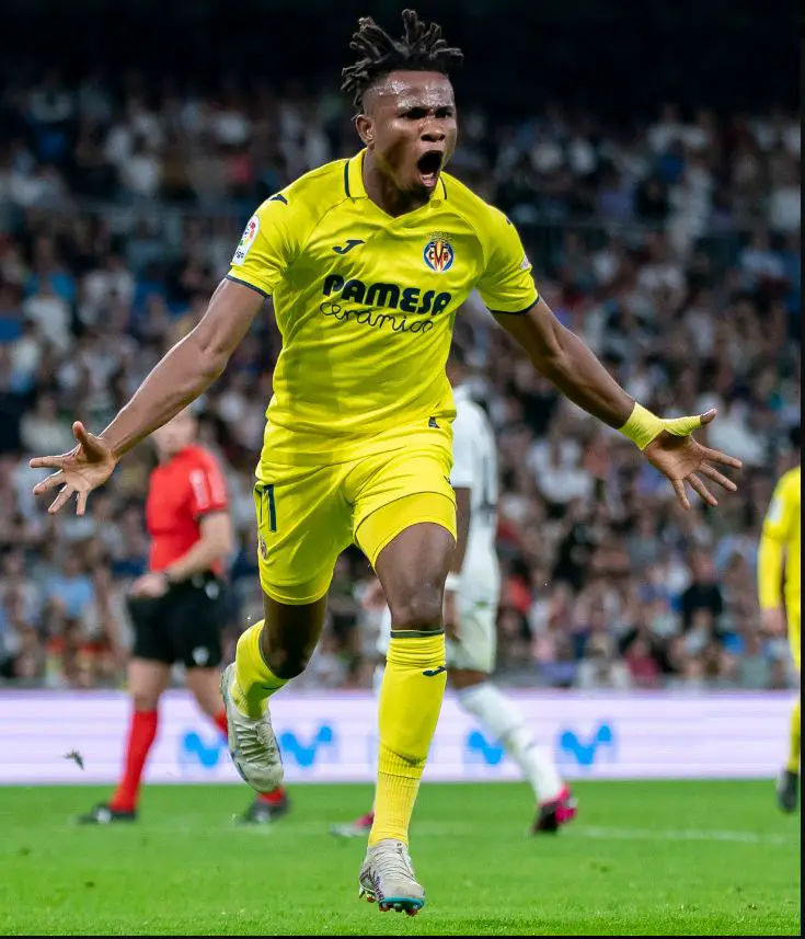 Chukwueze Thrilled To Score Brace For Villarreal Against Real Madrid